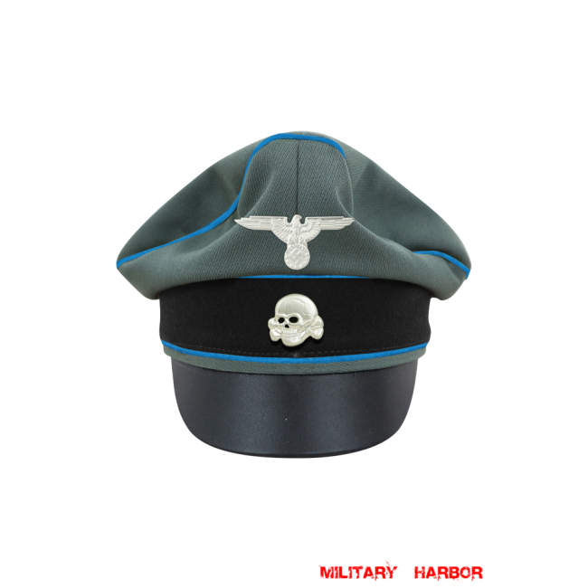 WWII German Waffen SS Gabardine Transport Unit Crusher Visor Cap with insignia WW2 german cap,wehrmacht cap,SS visor cap,german visor cap,Transport Crusher cap,WWII german hat,field hat,WW2 hat,WW2 german,WWII german,german WW2 militaria,waffen ss hat,wehrmacht hat,crusher cap WW2,SS crusher cap