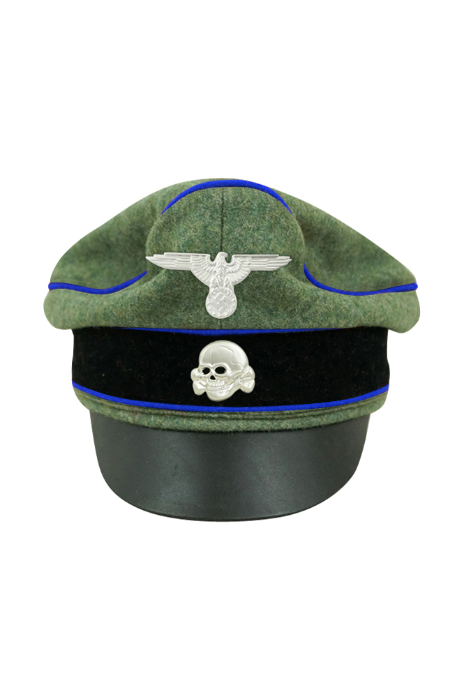 WW2 german cap,wehrmacht cap,SS visor cap,german visor cap,Medical Crusher cap,WWII german hat,field hat,WW2 hat,WW2 german,WWII german,german WW2 militaria,waffen ss hat,wehrmacht hat,crusher cap WW2,SS crusher cap