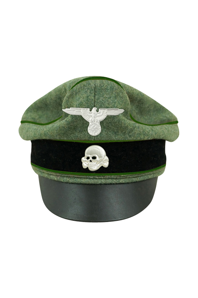 WW2 german cap,wehrmacht cap,SS visor cap,german visor cap,Panzergrenadier Crusher cap,WWII german hat,field hat,WW2 hat,WW2 german,WWII german,german WW2 militaria,waffen ss hat,wehrmacht hat,crusher cap WW2,SS crusher cap