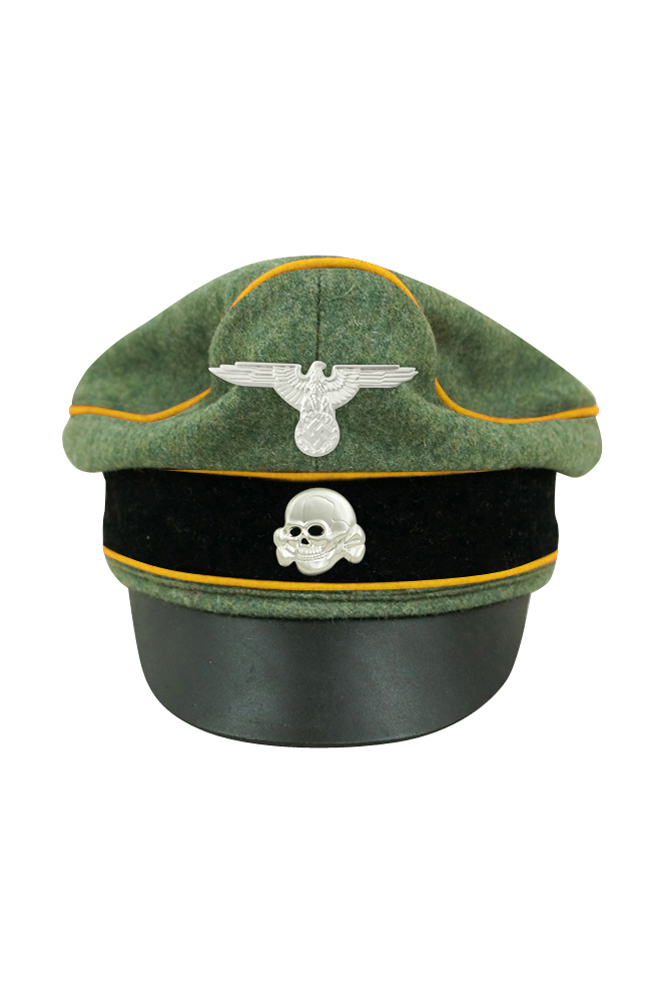 WW2 german cap,wehrmacht cap,SS visor cap,german visor cap,Cavalry Crusher cap,WWII german hat,field hat,WW2 hat,WW2 german,WWII german,german WW2 militaria,waffen ss hat,wehrmacht hat,crusher cap WW2,SS crusher cap