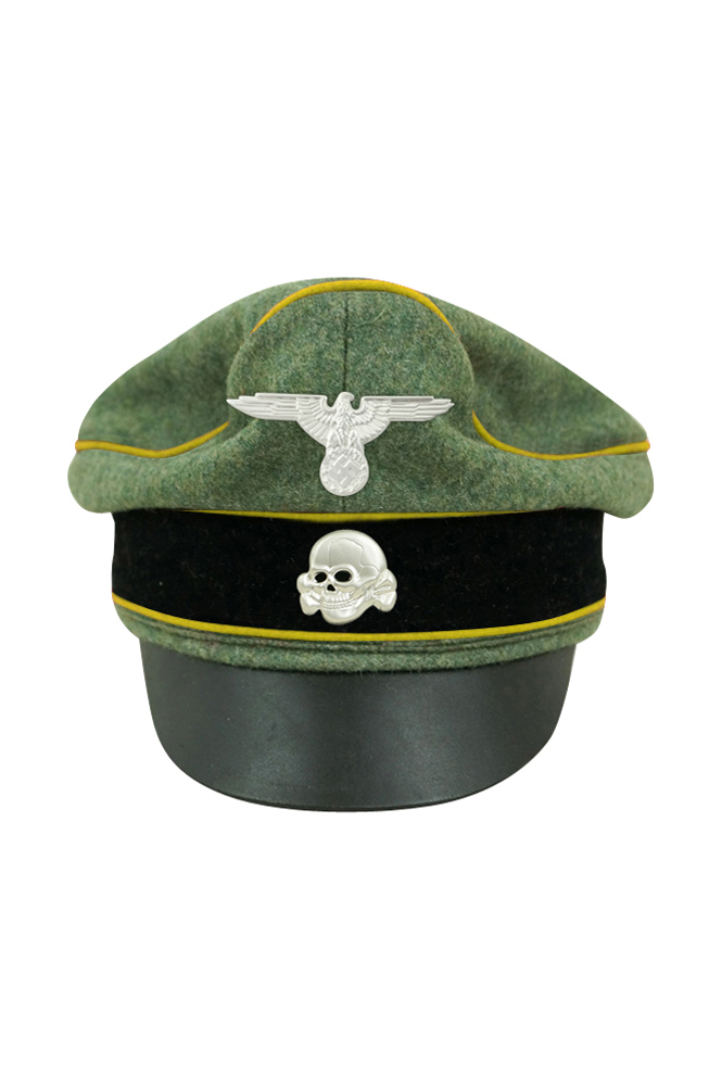 WW2 german cap,wehrmacht cap,SS visor cap,german visor cap,Signal Crusher cap,WWII german hat,field hat,WW2 hat,WW2 german,WWII german,german WW2 militaria,waffen ss hat,wehrmacht hat,crusher cap WW2,SS crusher cap