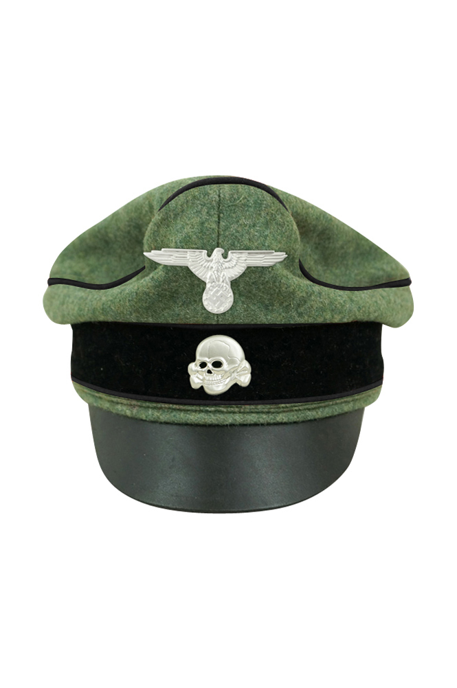 WW2 german cap,wehrmacht cap,SS visor cap,german visor cap,Pioneer Crusher cap,WWII german hat,field hat,WW2 hat,WW2 german,WWII german,german WW2 militaria,waffen ss hat,wehrmacht hat,crusher cap WW2,SS crusher cap