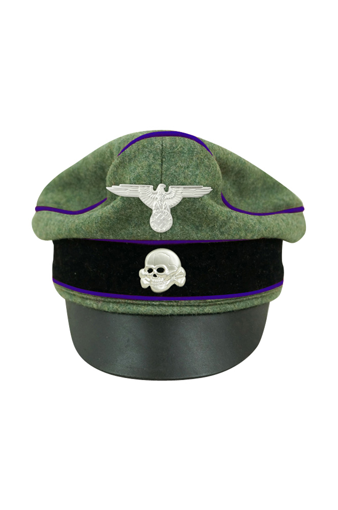 WW2 german cap,wehrmacht cap,SS visor cap,german visor cap,Chaplains Crusher cap,WWII german hat,field hat,WW2 hat,WW2 german,WWII german,german WW2 militaria,waffen ss hat,wehrmacht hat,crusher cap WW2,SS crusher cap