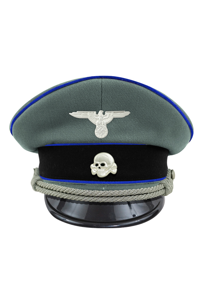 WW2 german cap,wehrmacht cap,SS visor cap,german visor cap,Medical Visor cap,WWII german hat,field hat,WW2 hat,WW2 german,WWII german,german WW2 militaria,waffen ss hat,wehrmacht hat,crusher cap WW2,SS crusher cap