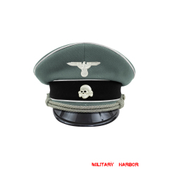 WWII German Waffen SS Infantry officer Gabardine Visor cap with insignia WW2 german cap,wehrmacht cap,SS visor cap,german visor cap,Infantry Visor cap,WWII german hat,field hat,WW2 hat,WW2 german,WWII german,german WW2 militaria,waffen ss hat,wehrmacht hat,crusher cap WW2,SS crusher cap