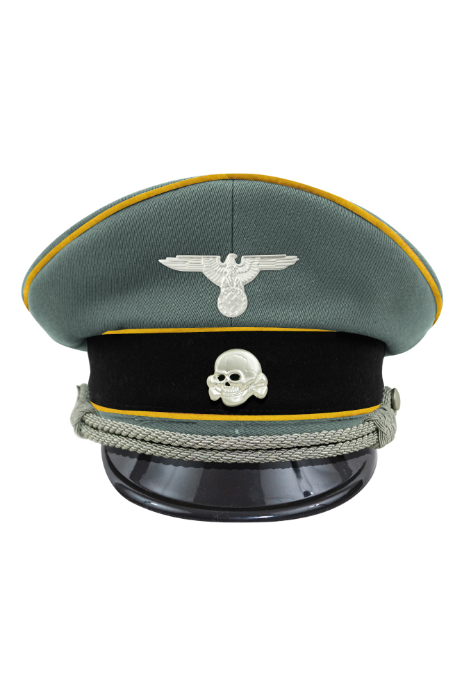 WW2 german cap,wehrmacht cap,SS visor cap,german visor cap,Cavalry Visor cap,WWII german hat,field hat,WW2 hat,WW2 german,WWII german,german WW2 militaria,waffen ss hat,wehrmacht hat,crusher cap WW2,SS crusher cap