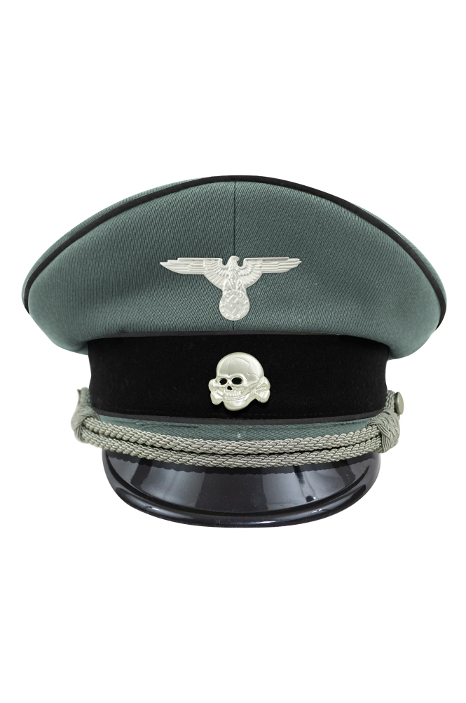 WW2 german cap,wehrmacht cap,SS visor cap,german visor cap,Pioneer Visor cap,WWII german hat,field hat,WW2 hat,WW2 german,WWII german,german WW2 militaria,waffen ss hat,wehrmacht hat,crusher cap WW2,SS crusher cap