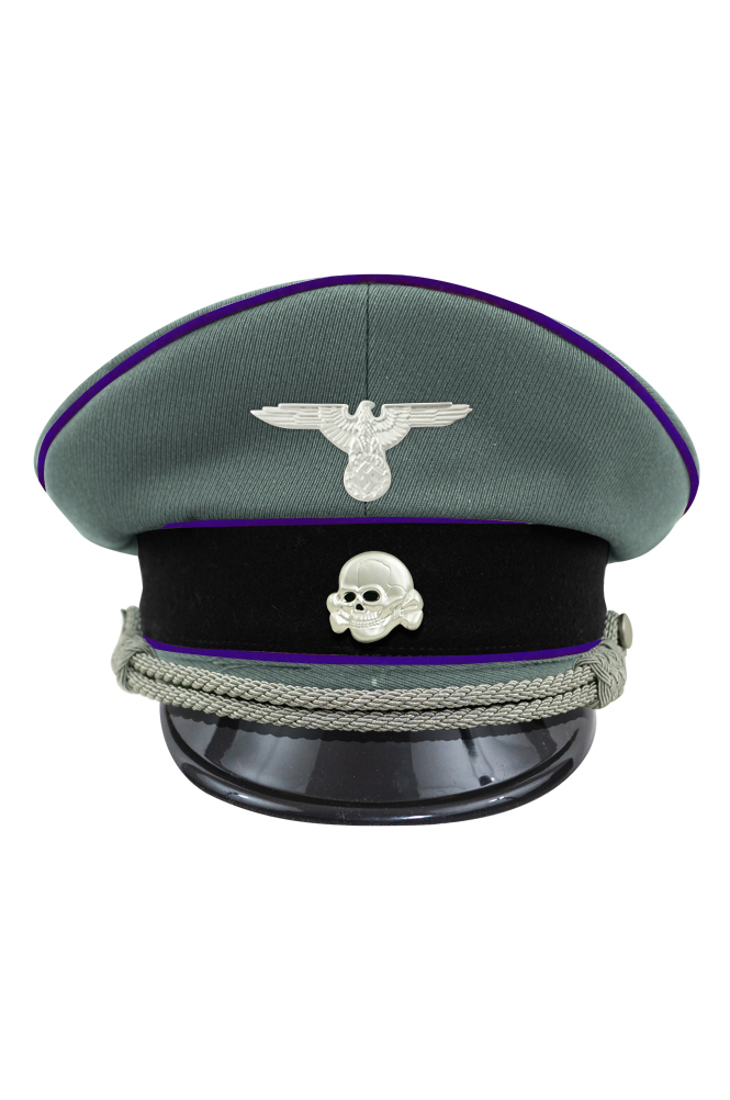 WW2 german cap,wehrmacht cap,SS visor cap,german visor cap,Chaplains Visor cap,WWII german hat,field hat,WW2 hat,WW2 german,WWII german,german WW2 militaria,waffen ss hat,wehrmacht hat,crusher cap WW2,SS crusher cap