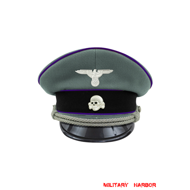 WWII German Waffen SS Chaplains officer Gabardine Visor cap with insignia WW2 german cap,wehrmacht cap,SS visor cap,german visor cap,Chaplains Visor cap,WWII german hat,field hat,WW2 hat,WW2 german,WWII german,german WW2 militaria,waffen ss hat,wehrmacht hat,crusher cap WW2,SS crusher cap