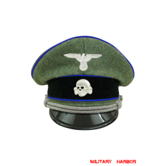 WWII German Waffen SS Medical officer Wool Visor cap with insignia WW2 german cap,wehrmacht cap,SS visor cap,german visor cap,Medical Visor cap,WWII german hat,field hat,WW2 hat,WW2 german,WWII german,german WW2 militaria,waffen ss hat,wehrmacht hat,crusher cap WW2,SS crusher cap