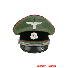 WWII German Waffen SS Artillery officer Wool Visor cap with insignia WW2 german cap,wehrmacht cap,SS visor cap,german visor cap,Artillery Visor cap,WWII german hat,field hat,WW2 hat,WW2 german,WWII german,german WW2 militaria,waffen ss hat,wehrmacht hat,crusher cap WW2,SS crusher cap