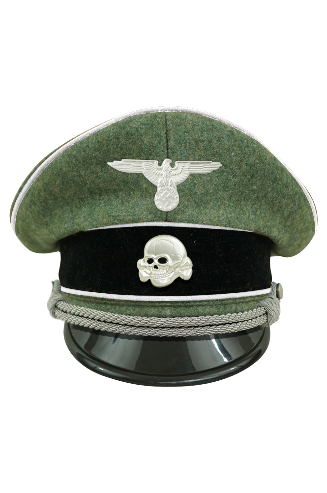 WW2 german cap,wehrmacht cap,SS visor cap,german visor cap,Infantry Visor cap,WWII german hat,field hat,WW2 hat,WW2 german,WWII german,german WW2 militaria,waffen ss hat,wehrmacht hat,crusher cap WW2,SS crusher cap