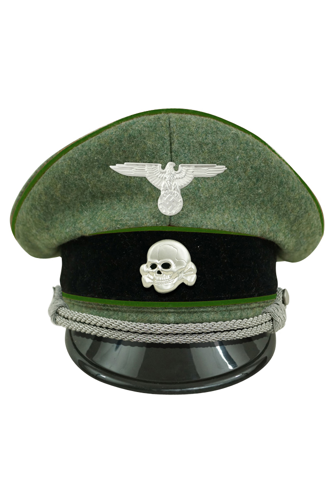 WW2 german cap,wehrmacht cap,SS visor cap,german visor cap,Panzergrenadier Visor cap,WWII german hat,field hat,WW2 hat,WW2 german,WWII german,german WW2 militaria,waffen ss hat,wehrmacht hat,crusher cap WW2,SS crusher cap