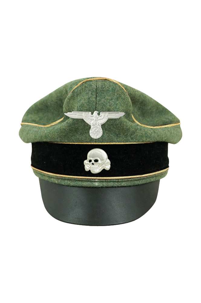 WW2 german cap,wehrmacht cap,SS visor cap,german visor cap,Reichsfuhrer Crusher cap,WWII german hat,field hat,WW2 hat,WW2 german,WWII german,german WW2 militaria,waffen ss hat,wehrmacht hat,crusher cap WW2,SS crusher cap