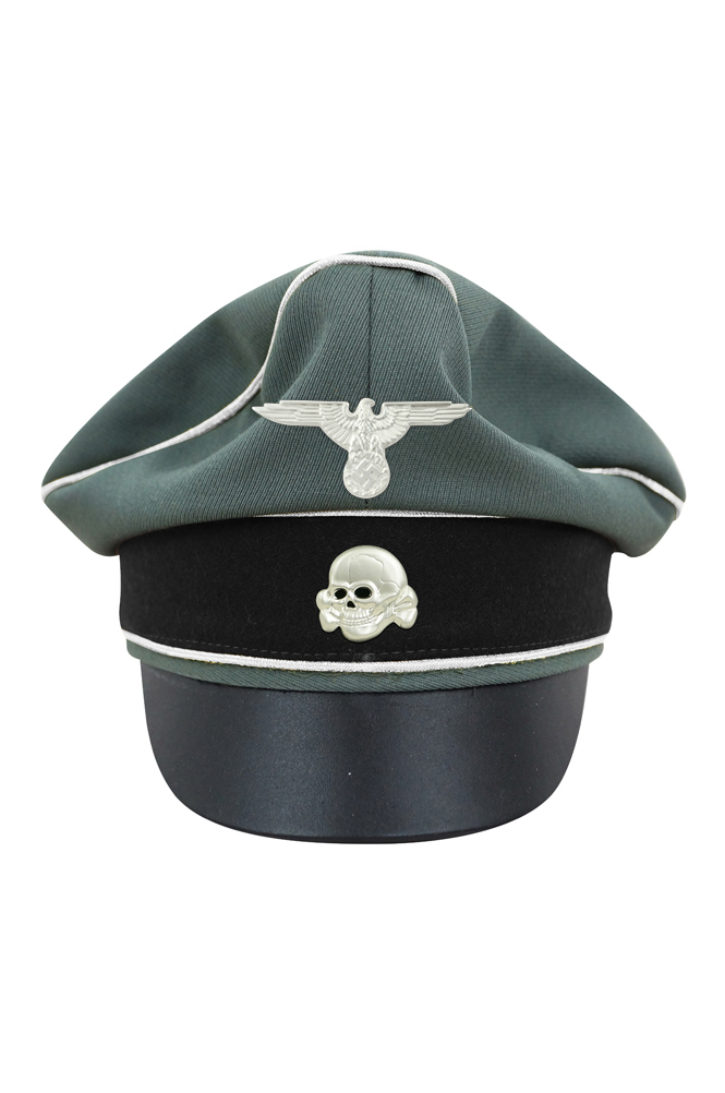 WW2 german cap,wehrmacht cap,SS visor cap,german visor cap,Reichsfuhrer Crusher cap,WWII german hat,field hat,WW2 hat,WW2 german,WWII german,german WW2 militaria,waffen ss hat,wehrmacht hat,crusher cap WW2,SS crusher cap