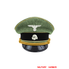 WWII German Waffen SS Reichsführer wool Visor Cap with insignia WW2 german cap,wehrmacht cap,SS visor cap,german visor cap,Reichsfuhrer visor cap,WWII german hat,field hat,WW2 hat,WW2 german,WWII german,german WW2 militaria,waffen ss hat,wehrmacht hat,crusher cap WW2,SS crusher cap