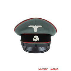 WWII German Waffen SS Artillery EM/NCO Gabardine Visor cap with insignia WW2 german cap,wehrmacht cap,SS visor cap,german visor cap,Artillery Visor cap,WWII german hat,field hat,WW2 hat,WW2 german,WWII german,german WW2 militaria,waffen ss hat,wehrmacht hat,crusher cap WW2,SS crusher cap