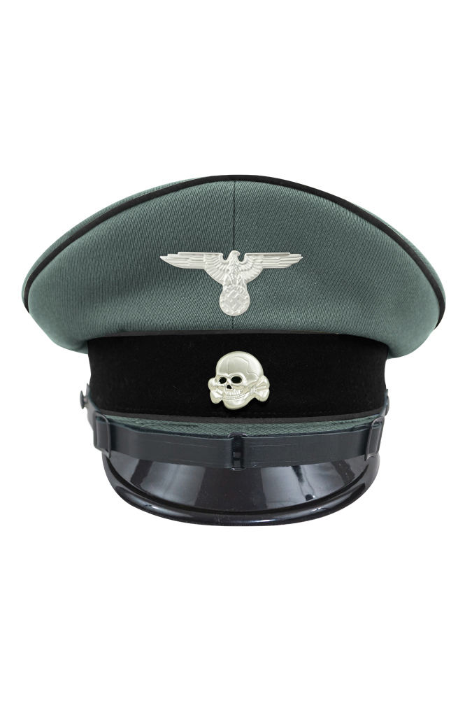 WW2 german cap,wehrmacht cap,SS visor cap,german visor cap,Pioneer Visor cap,WWII german hat,field hat,WW2 hat,WW2 german,WWII german,german WW2 militaria,waffen ss hat,wehrmacht hat,crusher cap WW2,SS crusher cap