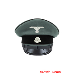 WWII German Waffen SS Pioneer EM/NCO Gabardine Visor cap with insignia WW2 german cap,wehrmacht cap,SS visor cap,german visor cap,Pioneer Visor cap,WWII german hat,field hat,WW2 hat,WW2 german,WWII german,german WW2 militaria,waffen ss hat,wehrmacht hat,crusher cap WW2,SS crusher cap