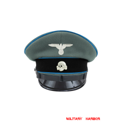 WWII German Waffen SS Transport Unit EM/NCO Gabardine Visor cap with insignia WW2 german cap,wehrmacht cap,SS visor cap,german visor cap,Transport Visor cap,WWII german hat,field hat,WW2 hat,WW2 german,WWII german,german WW2 militaria,waffen ss hat,wehrmacht hat,crusher cap WW2,SS crusher cap