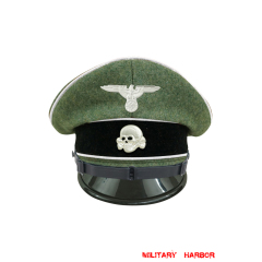 WWII German Waffen SS Infantry EM/NCO Wool Visor cap with insignia WWII German Waffen SS Infantry EM/NCO Wool Visor cap with insignia