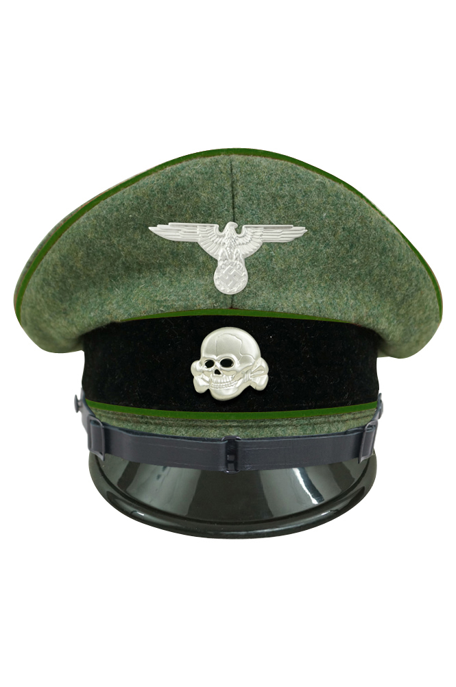 WW2 german cap,wehrmacht cap,SS visor cap,german visor cap,Panzergrenadier Visor cap,WWII german hat,field hat,WW2 hat,WW2 german,WWII german,german WW2 militaria,waffen ss hat,wehrmacht hat,crusher cap WW2,SS crusher cap