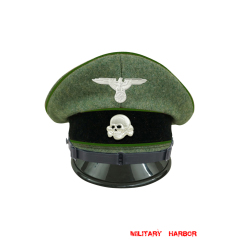 WWII German Waffen SS Panzergrenadier EM/NCO Wool Visor cap with insignia WW2 german cap,wehrmacht cap,SS visor cap,german visor cap,Panzergrenadier Visor cap,WWII german hat,field hat,WW2 hat,WW2 german,WWII german,german WW2 militaria,waffen ss hat,wehrmacht hat,crusher cap WW2,SS crusher cap