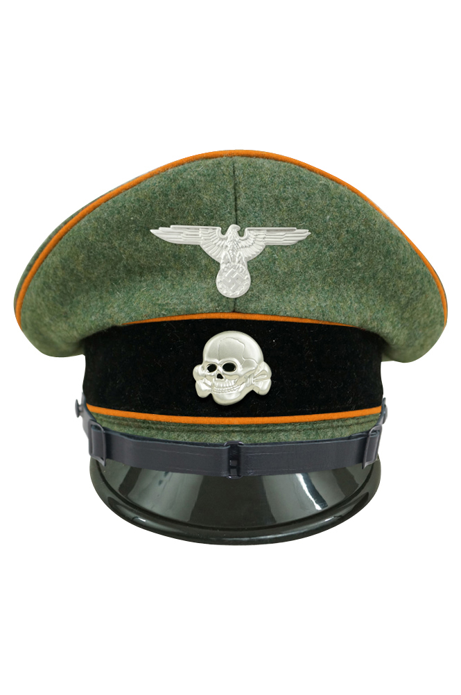 WW2 german cap,wehrmacht cap,SS visor cap,german visor cap,Field Police Visor cap,WWII german hat,field hat,WW2 hat,WW2 german,WWII german,german WW2 militaria,waffen ss hat,wehrmacht hat,crusher cap WW2,SS crusher cap