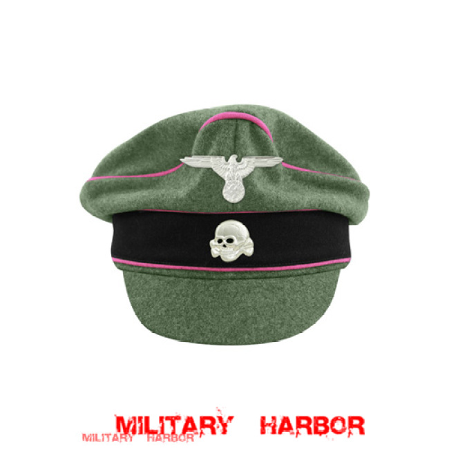 WWII German Waffen SS M37 Wool Panzer Crusher Visor Cap with insignia WW2 german cap,wehrmacht cap,SS visor cap,german visor cap,Panzer Crusher cap,WWII german hat,field hat,WW2 hat,WW2 german,WWII german,german WW2 militaria,waffen ss hat,wehrmacht hat,crusher cap WW2,SS crusher cap