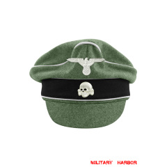 WWII German Waffen SS M37 Wool Infantry Crusher Visor Cap with insignia WW2 german cap,wehrmacht cap,SS visor cap,german visor cap,Infantry Crusher cap,WWII german hat,field hat,WW2 hat,WW2 german,WWII german,german WW2 militaria,waffen ss hat,wehrmacht hat,crusher cap WW2,SS crusher cap