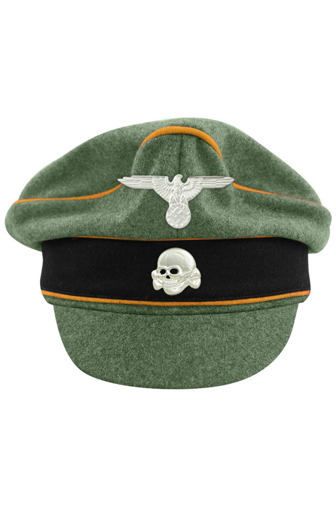 WW2 german cap,wehrmacht cap,SS visor cap,german visor cap,Cavalry Crusher cap,WWII german hat,field hat,WW2 hat,WW2 german,WWII german,german WW2 militaria,waffen ss hat,wehrmacht hat,crusher cap WW2,SS crusher cap