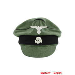 WWII German Waffen SS M37 Wool Pioneer Crusher Visor Cap with insignia WW2 german cap,wehrmacht cap,SS visor cap,german visor cap,Pioneer Crusher cap,WWII german hat,field hat,WW2 hat,WW2 german,WWII german,german WW2 militaria,waffen ss hat,wehrmacht hat,crusher cap WW2,SS crusher cap