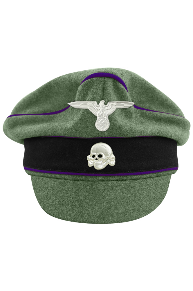 WW2 german cap,wehrmacht cap,SS visor cap,german visor cap,Chaplains Crusher cap,WWII german hat,field hat,WW2 hat,WW2 german,WWII german,german WW2 militaria,waffen ss hat,wehrmacht hat,crusher cap WW2,SS crusher cap
