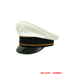 WWII German Luftwaffe Flight summer white Cotton Visor cap WW2 german cap,Luftwaffe visor cap,wehrmacht cap,german visor cap,Flight visor cap,WWII german hat,field hat,WW2 hat,WW2 german,WWII german,german WW2 militaria,waffen ss hat,wehrmacht hat,crusher cap WW2,SS crusher cap