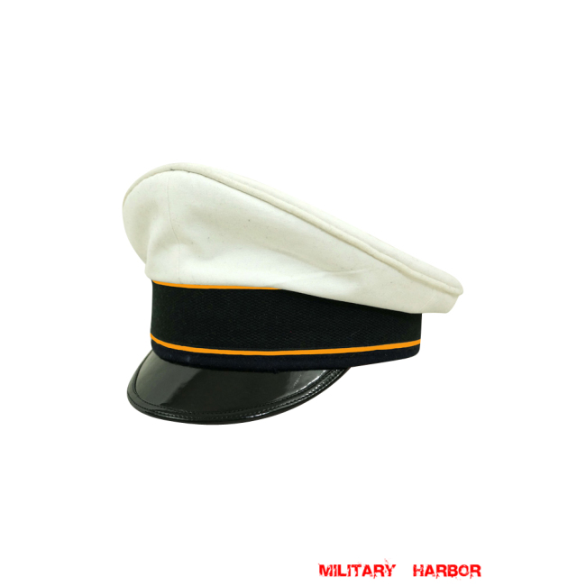 WWII German Luftwaffe Flight summer white Cotton Visor cap WW2 german cap,Luftwaffe visor cap,wehrmacht cap,german visor cap,Flight visor cap,WWII german hat,field hat,WW2 hat,WW2 german,WWII german,german WW2 militaria,waffen ss hat,wehrmacht hat,crusher cap WW2,SS crusher cap