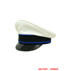 WWII German Luftwaffe Medical summer white Cotton Visor cap WW2 german cap,Luftwaffe visor cap,wehrmacht cap,german visor cap,Medical visor cap,WWII german hat,field hat,WW2 hat,WW2 german,WWII german,german WW2 militaria,waffen ss hat,wehrmacht hat,crusher cap WW2,SS crusher cap