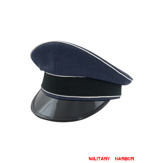 WWII German Luftwaffe Officer blue Gabardine Visor cap WW2 german cap,Luftwaffe visor cap,wehrmacht cap,german visor cap,Officer visor cap,WWII german hat,field hat,WW2 hat,WW2 german,WWII german,german WW2 militaria,waffen ss hat,wehrmacht hat,crusher cap WW2,SS crusher cap