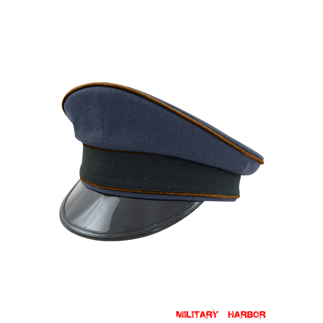 WWII German Luftwaffe Air Signals blue Gabardine Visor cap WW2 german cap,Luftwaffe visor cap,wehrmacht cap,german visor cap,Air Signals Control cap,WWII german hat,field hat,WW2 hat,WW2 german,WWII german,german WW2 militaria,waffen ss hat,wehrmacht hat,crusher cap WW2,SS crusher cap