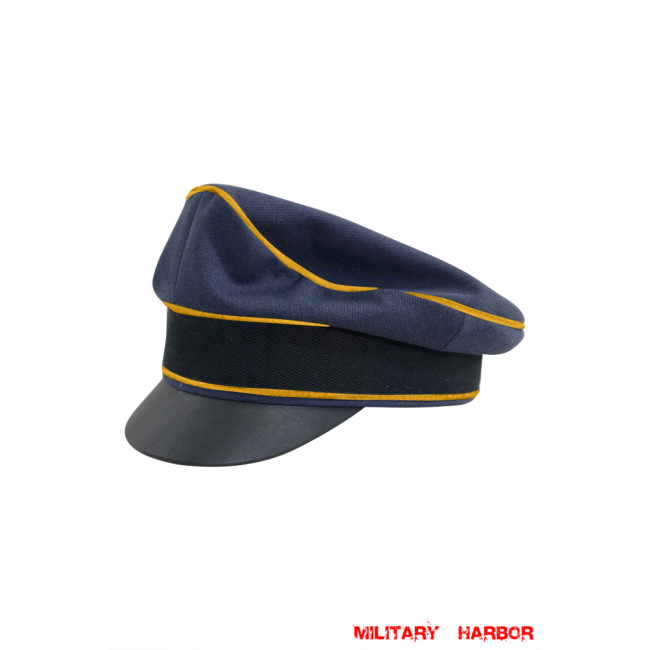 WWII German Luftwaffe Flight blue Gabardine Crusher Visor cap WW2 german cap,Luftwaffe visor cap,wehrmacht cap,german visor cap,Flight visor cap,WWII german hat,field hat,WW2 hat,WW2 german,WWII german,german WW2 militaria,waffen ss hat,wehrmacht hat,crusher cap WW2,SS crusher cap