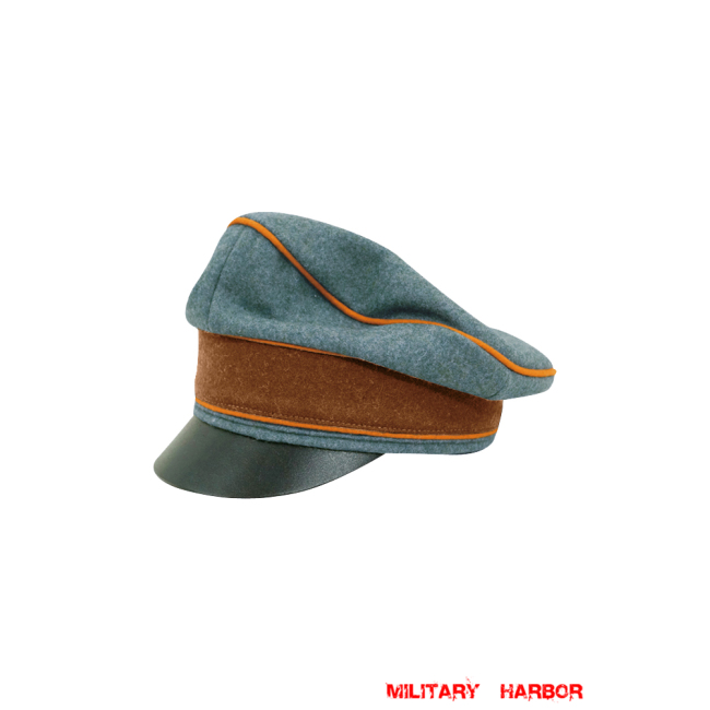 WWII German Gendarmerie Wool Crusher Visor Cap ww2 german cap,Police visor cap,gestapo visor cap,german visor cap,General visor cap