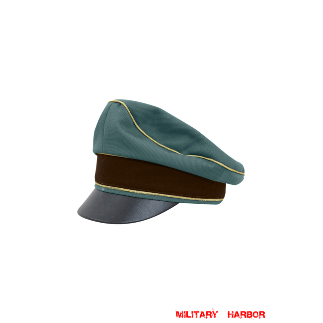 WWII German Police General Gabardine Crusher Visor Cap ww2 german cap,Police visor cap,gestapo visor cap,german visor cap,General visor cap