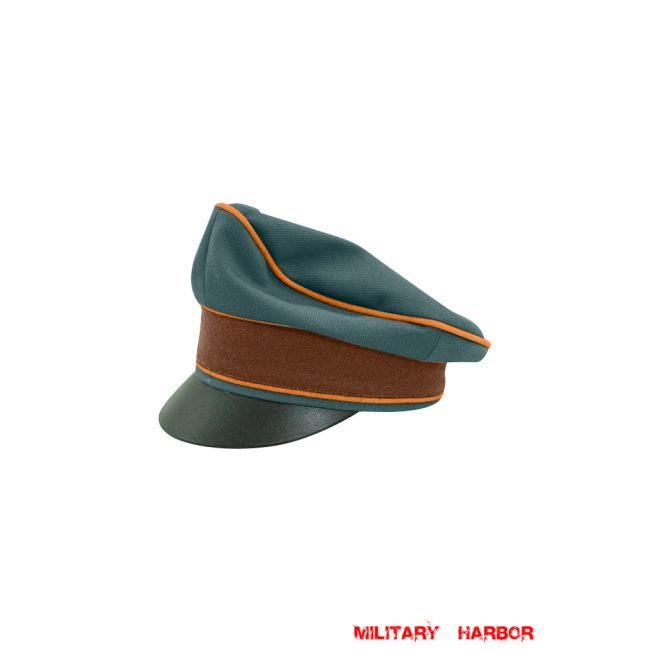 WWII German Gendarmerie Gabardine Crusher Visor Cap ww2 german cap,Police visor cap,gestapo visor cap,german visor cap,General visor cap