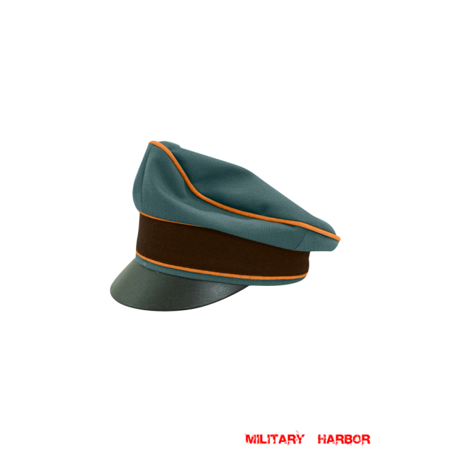 WWII German Gendarmerie 1942 Gabardine Crusher Visor Cap ww2 german cap,Police visor cap,gestapo visor cap,german visor cap,General visor cap