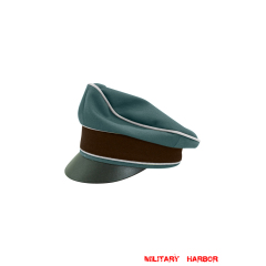 WWII German Administrative Police Gabardine Crusher Visor Cap ww2 german cap,Police visor cap,gestapo visor cap,german visor cap,General visor cap