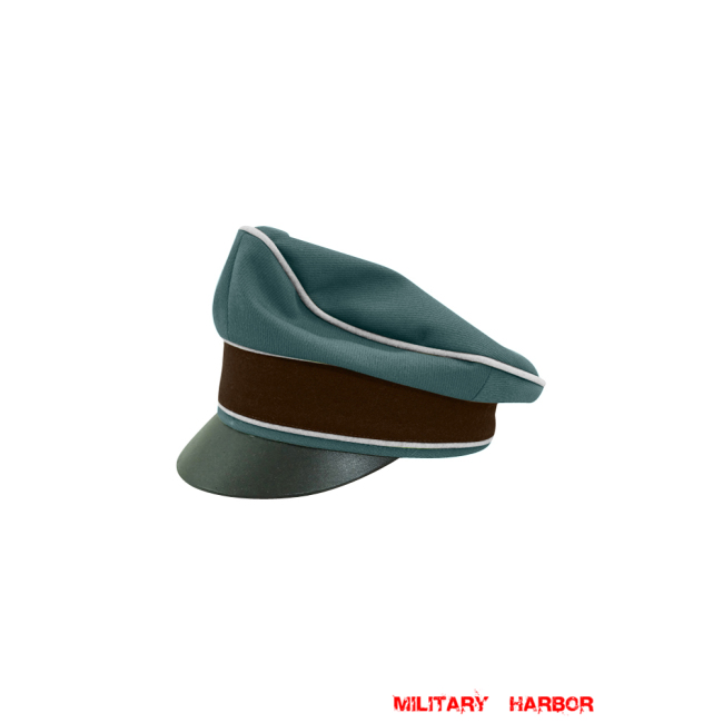 WWII German Administrative Police Gabardine Crusher Visor Cap ww2 german cap,Police visor cap,gestapo visor cap,german visor cap,General visor cap