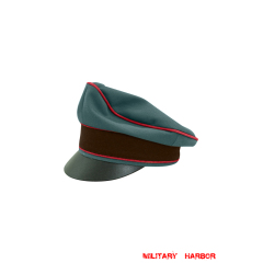 WWII German Traffic Police Gabardine Crusher Visor Cap ww2 german cap,Police visor cap,gestapo visor cap,german visor cap,General visor cap