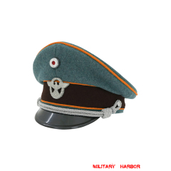 WWII German Gendarmerie Officer Wool Visor Cap With Insignias ww2 german cap,Police visor cap,gestapo visor cap,german visor cap,General visor cap