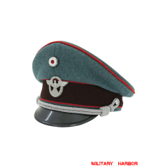 WWII German Traffic Police Officer Wool Visor Cap With Insignias ww2 german cap,Police visor cap,gestapo visor cap,german visor cap,General visor cap