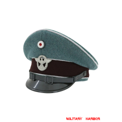 WWII German Administrative Police EM Wool Visor Cap With Insignias ww2 german cap,Police visor cap,gestapo visor cap,german visor cap,General visor cap