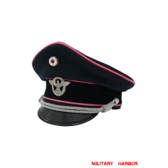 WWII German Fire Police Officer Wool Visor Cap With Insignias ww2 german cap,Police visor cap,gestapo visor cap,german visor cap,General visor cap